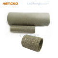 HENGKO custom  0.2-90 microns porous sintered metal filter cartridge for industrial and medical purification and filtration